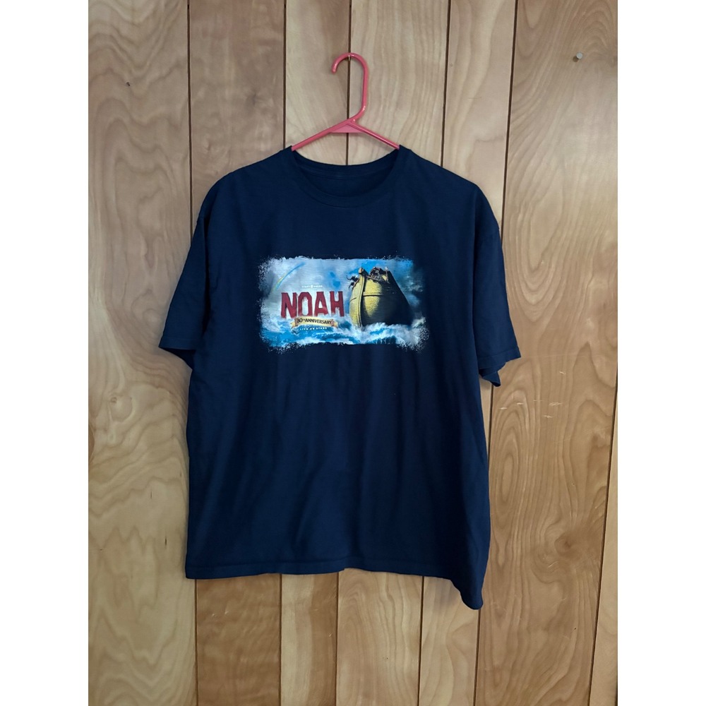 Sight‎ & Sound Theatres Noah 30th Anniversary Graphic Tee Navy Blue Men's L